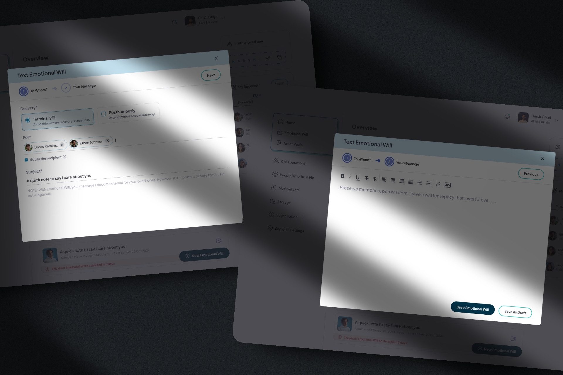 Two-Step Modal Exploration